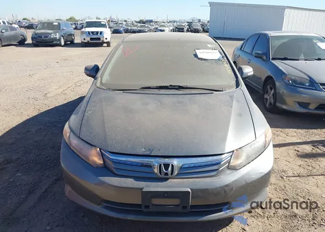 2012 Honda Civic Hybrid z USA, uszkodzony, nr VIN JHMFB4F39CS007159